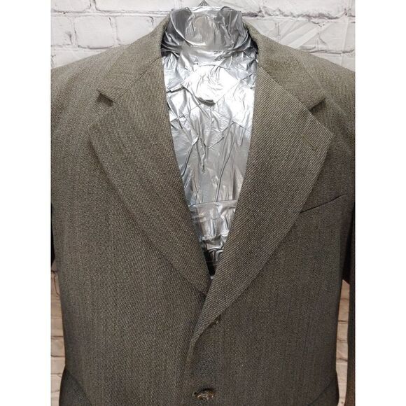 Enrico Gelini VINTAGE Mens Size 42R Brown Chambray Blazer. - Picture 8 of 12